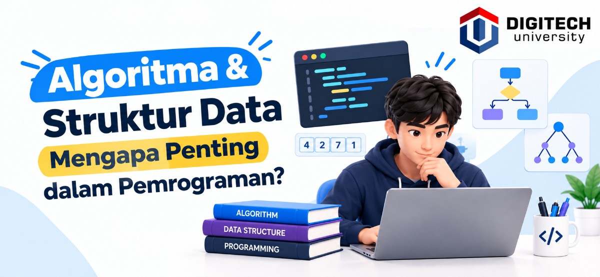 thumbnail article digitech university: Algoritma & Struktur Data Mengapa Penting dalam Pemrograman: Universitas Swasta di Bandung